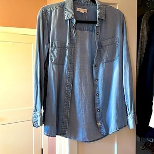 Treasure and Bond soft denim button up